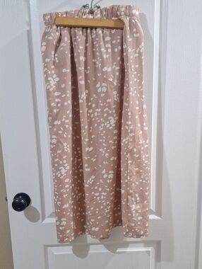 SHEIN Blush Pink Printed Maxi Skirt